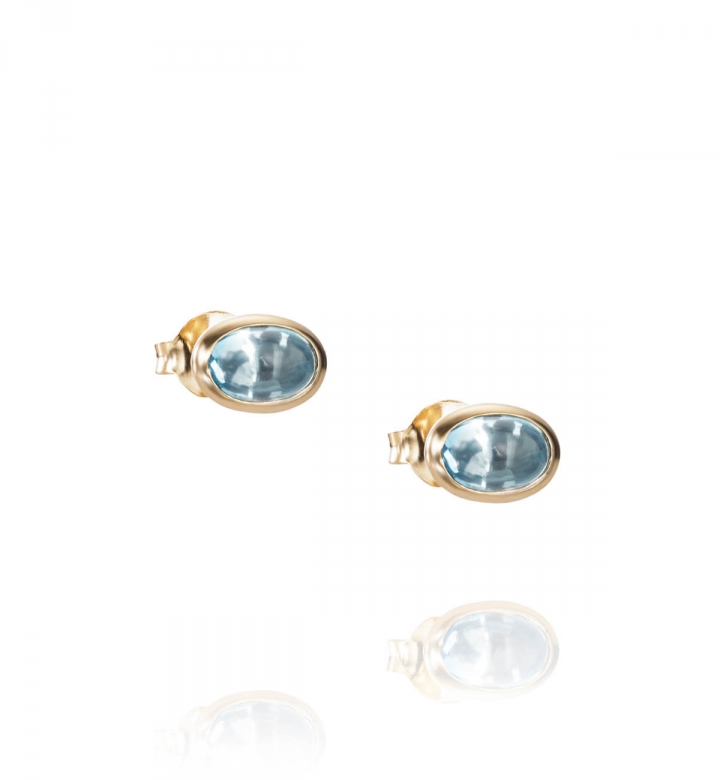 Love Bead Ear – Topaz, Guld