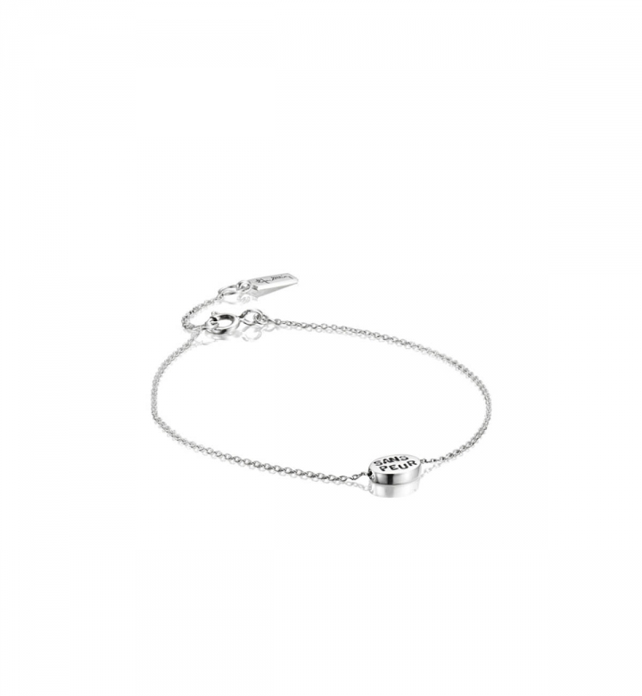 Mini Me Sans Peur Bracelet, Silver, 17/19 cm