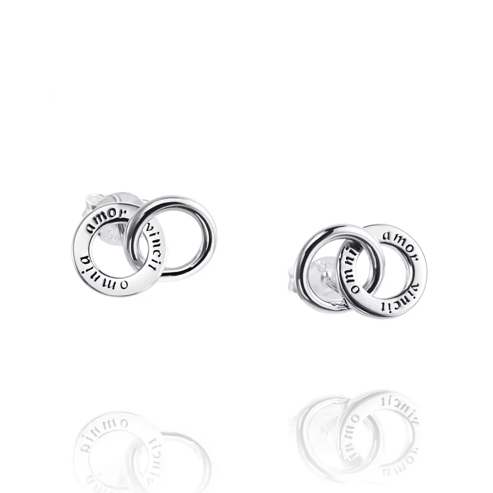 Mini Twosome Ear – Silver