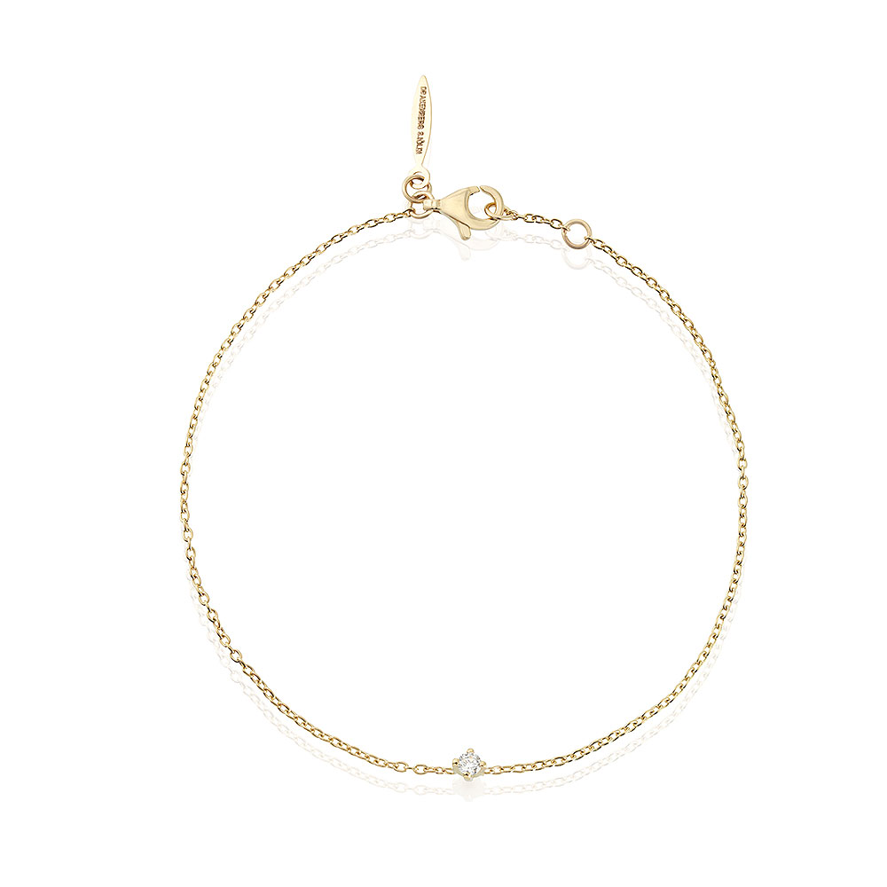 Diamond Sky Drop Bracelet Gold