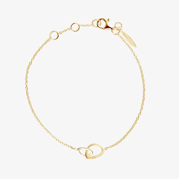 Together Drop Bracelet Gold