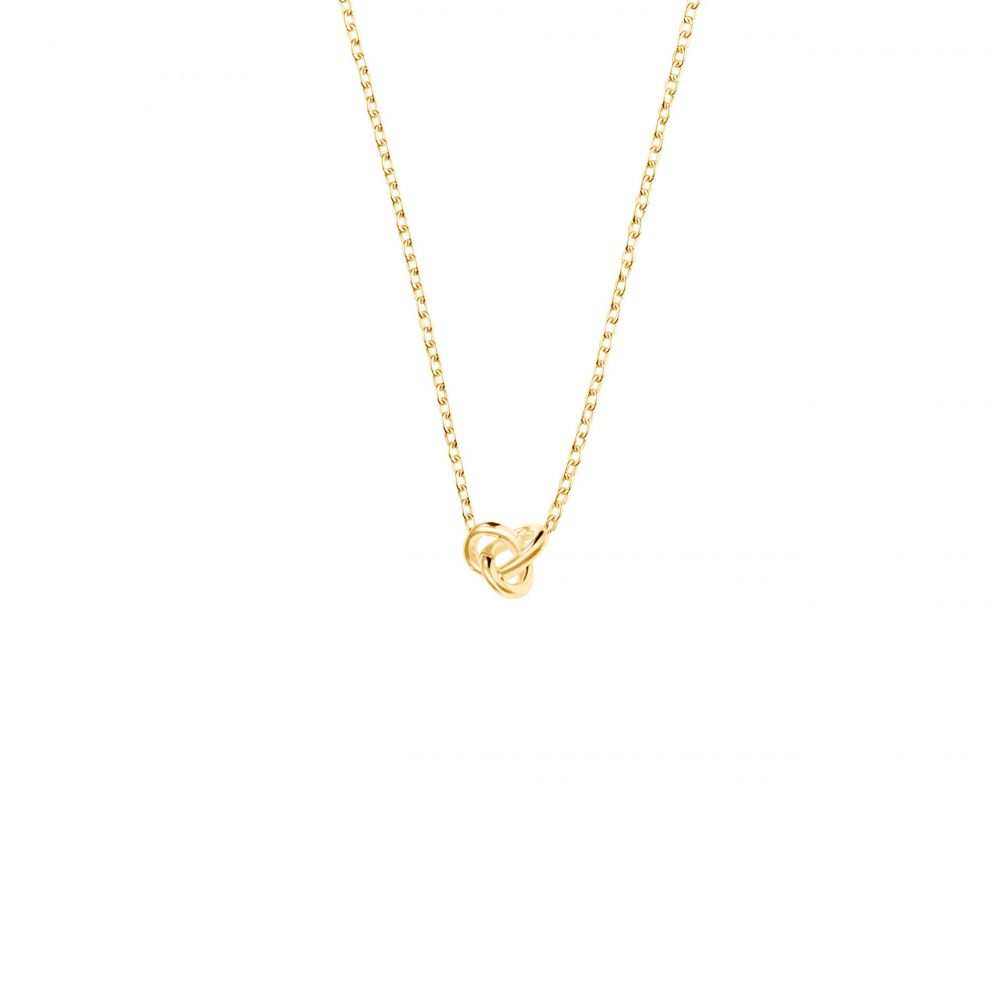 Le Knot Drop Necklace Gold