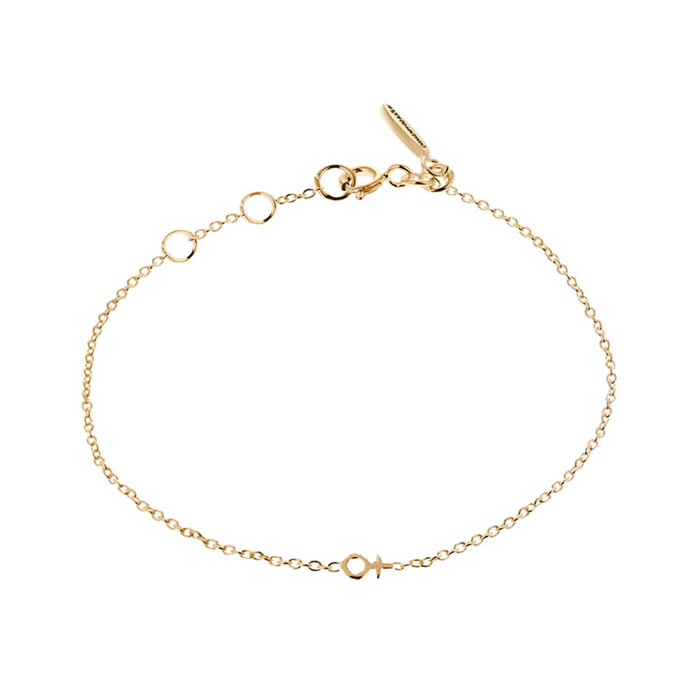 Women Unite Drop Bracelet Gold