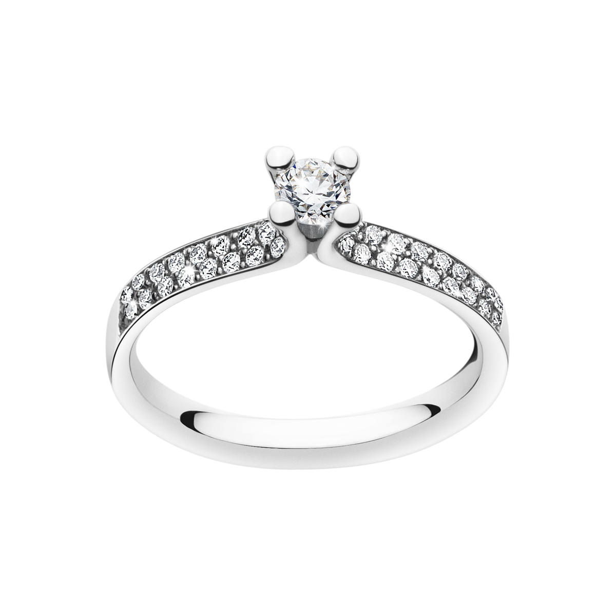 Magic Ring – Solitaire 0,53 Carat i Platina