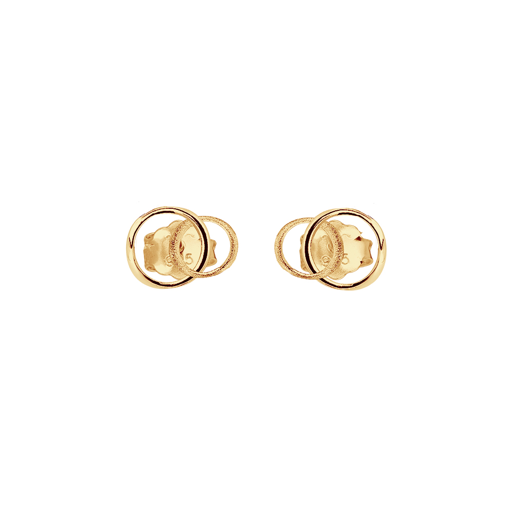 Les Amis Drop Studs Gold