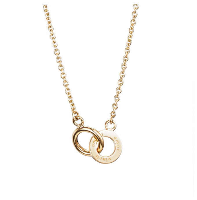 Mini Twosome Necklace Gold