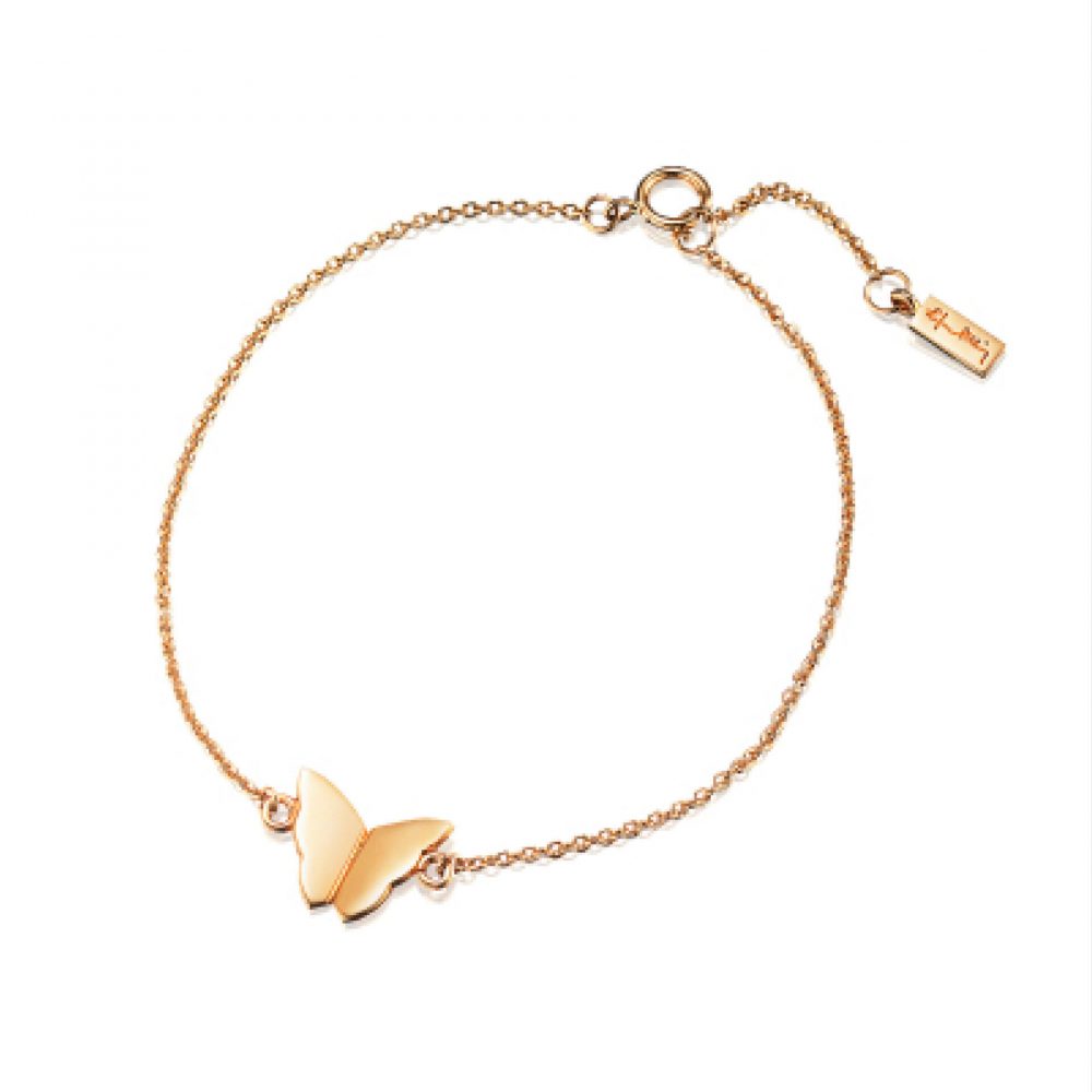 Little Miss Butterfly Bracelet Gold