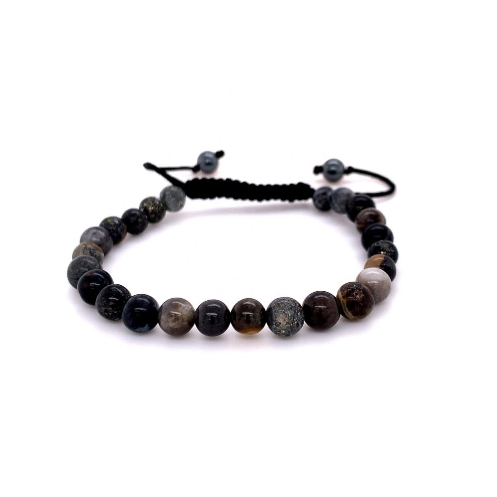 Karma Bracelet Zebra Agate