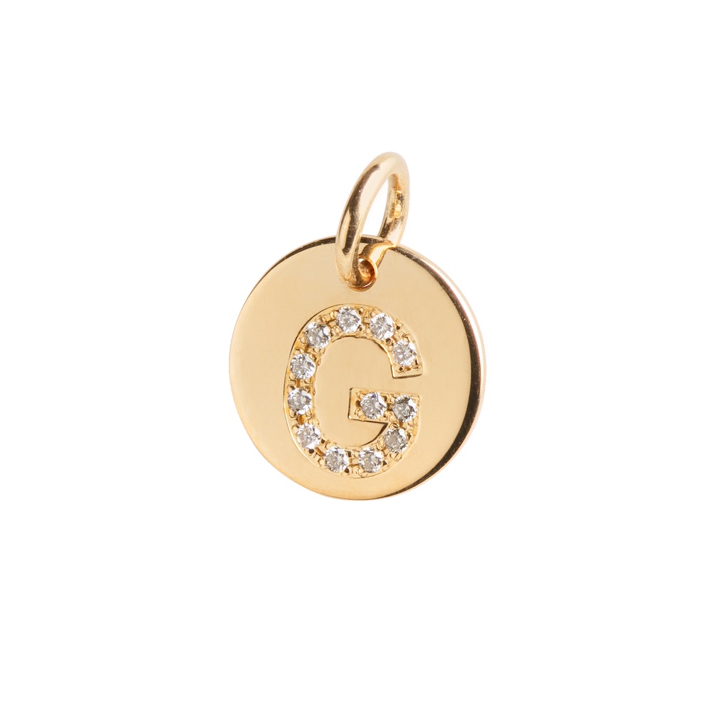 Charms Bricka 18k guld med Diamanter