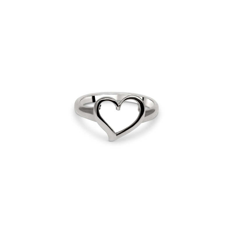 Silverring Hollow Heart