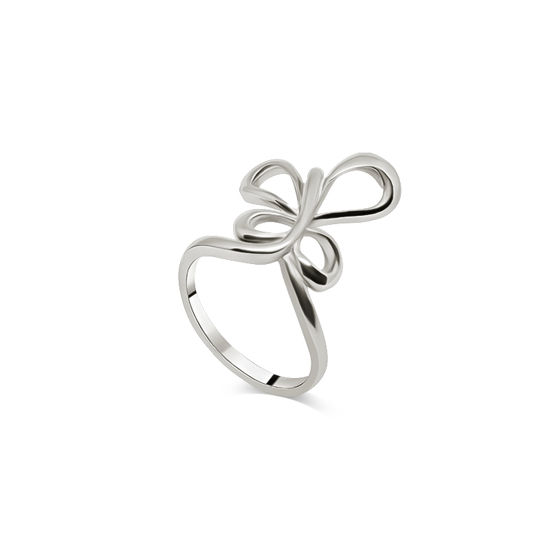 Silverring Butterfly With A Twist