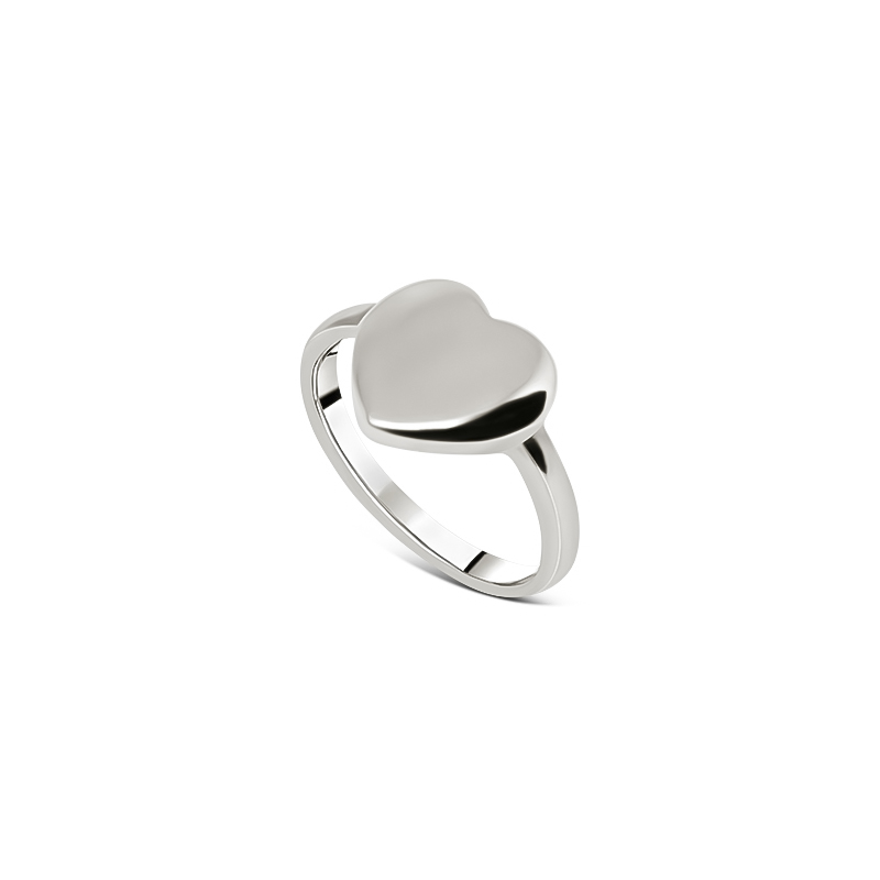 Silverring Plain Heart