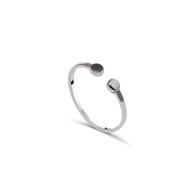 Silverring Mini Double Dot