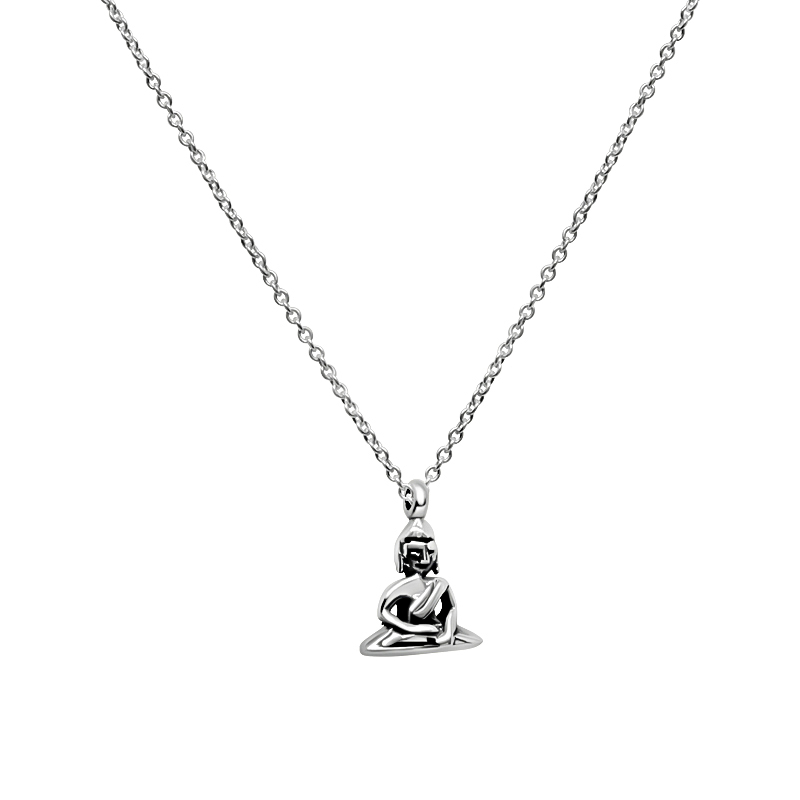 Silverhalsband ”Buddha”