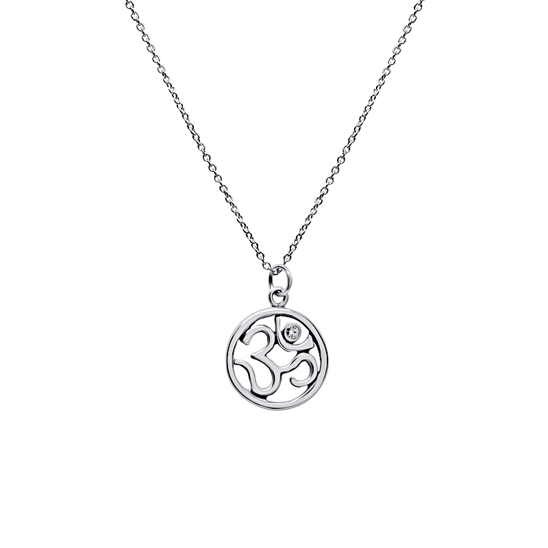 Silverhalsband ”Aum”