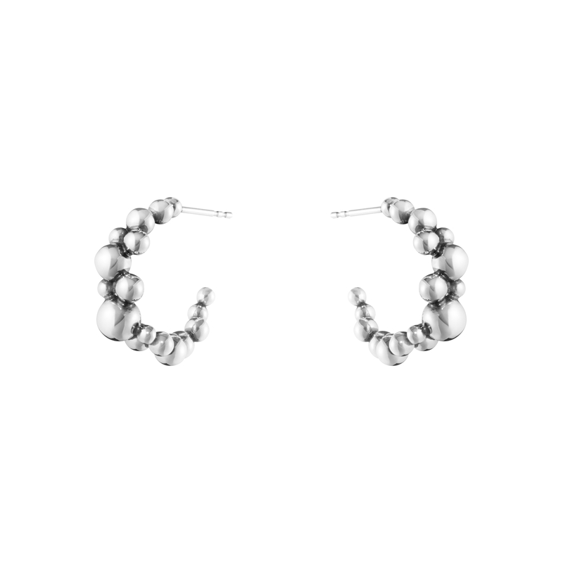 Moonlight Grapes Earhoops Silver