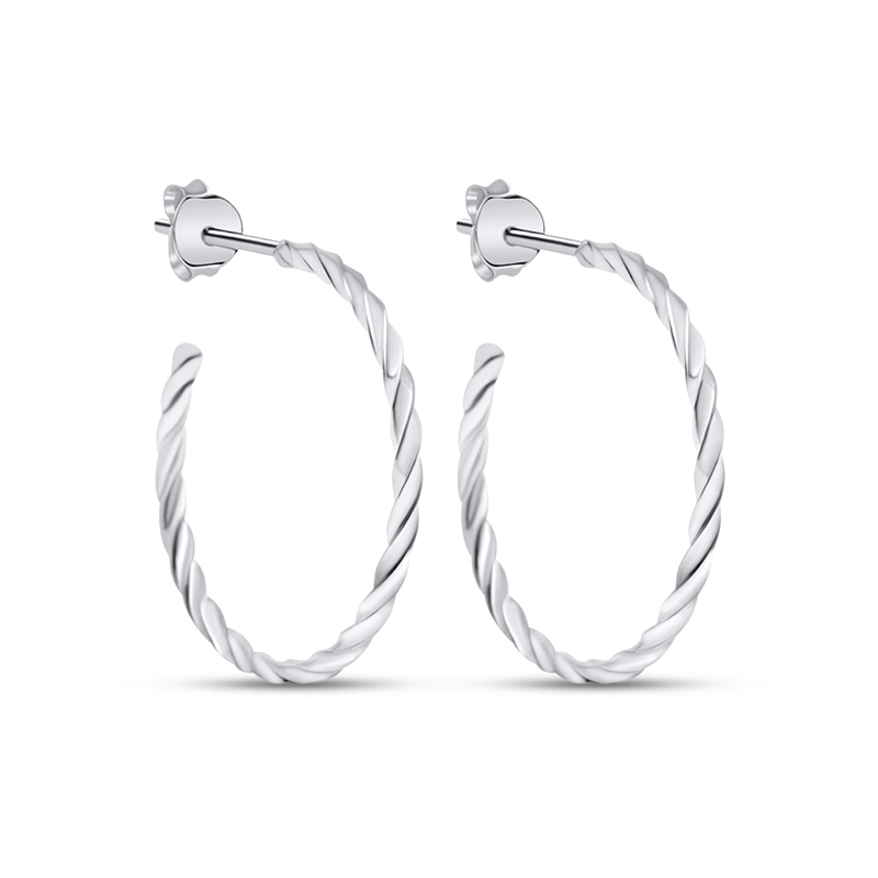 Silverhoops ”Twisted 25mm”