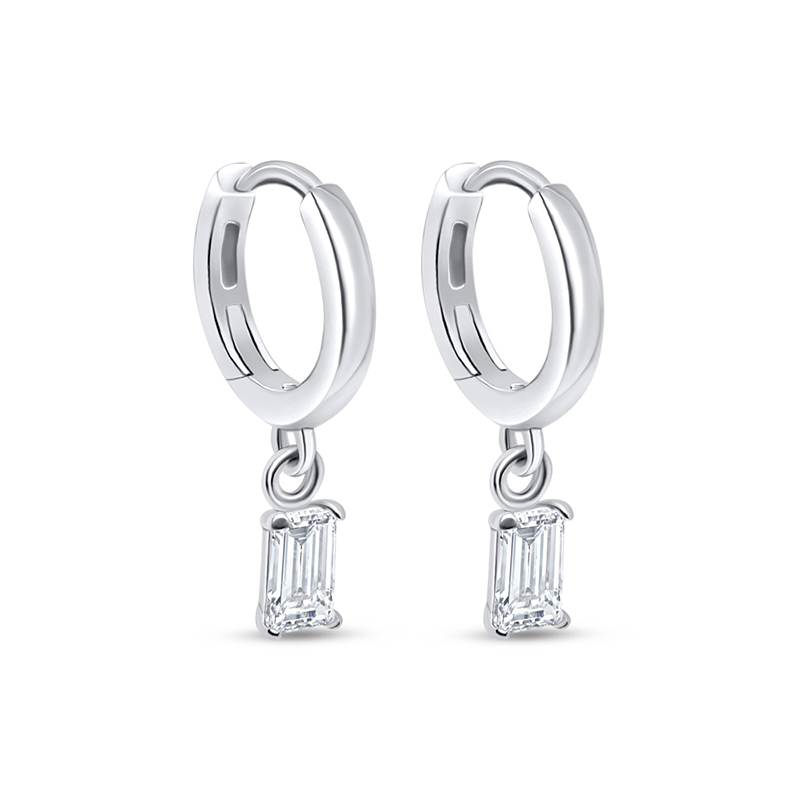 Silverhoops ”Sparkling Rectangle”