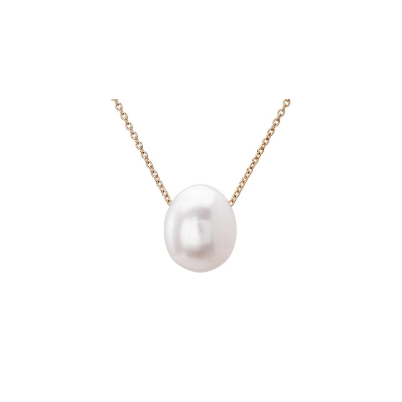 Pearl On Chain 9mm